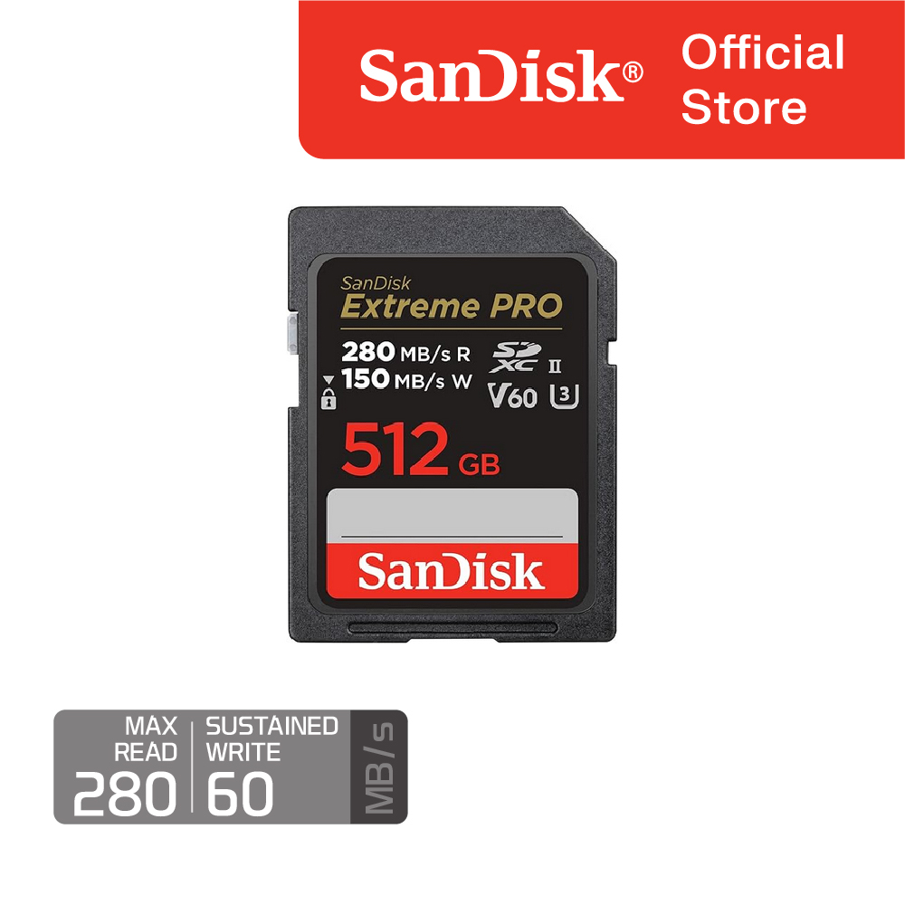 샌디스크 Extreme PRO SD Card (V60, 280MB/s) 512GB